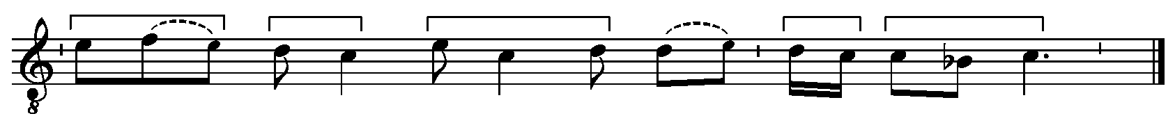Refrain musical notation